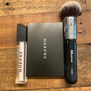 Morphe brush, eyeshadow and gloss bundle